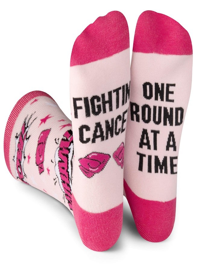 Lavley Fight Cancer Socks For Breast Cancer Survivors and Patients - Image 1